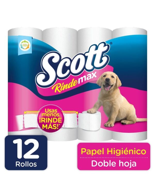 Papel Higiénico Scott Rindemax Doble Hoja X12 Unds