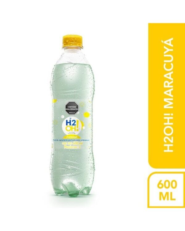 Agua Saborizada H2Oh Con Gas Maracuyá 600 Ml