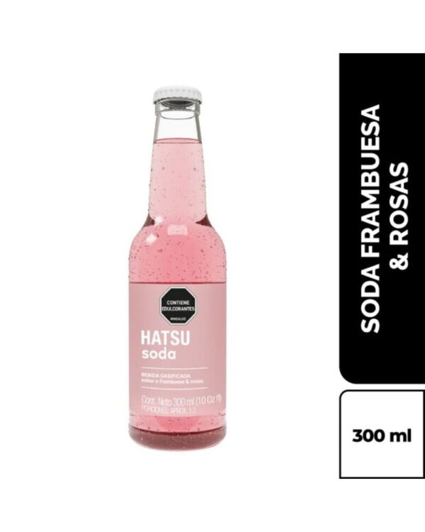 Soda Hatsu Frambuesas & Rosas 300 Ml