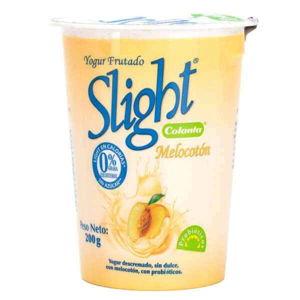 Yogurt Colanta Sligth melocotón vaso x200g