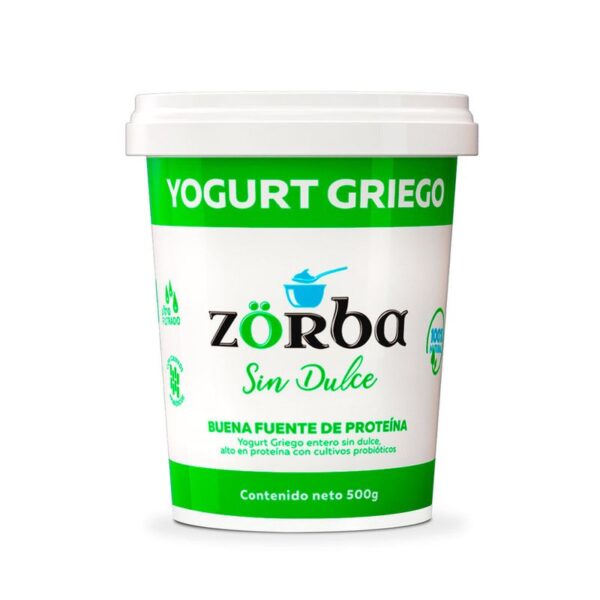 Yogurt griego Zorba natural sin dulce x500g