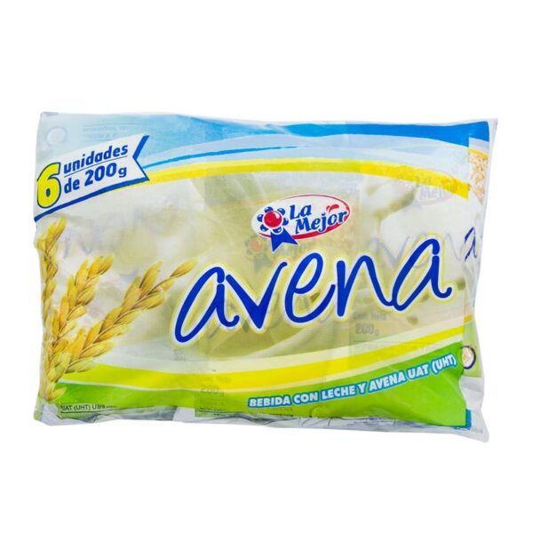 Avena La Mejor ultra pasteurizada x6und x200ml