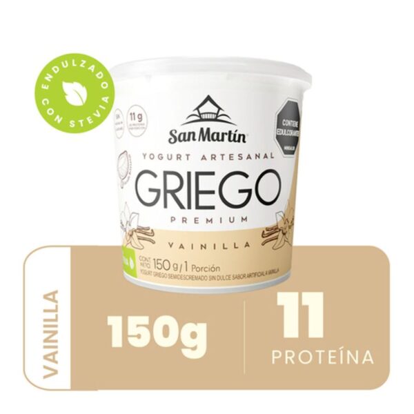 Yogurt griego San Martin Premium vainilla x150g