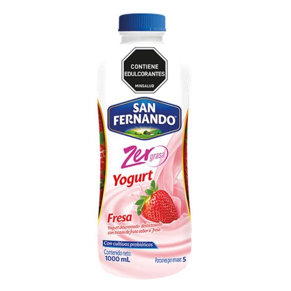 Yogurt San Fernando 0% grasa fresa x1000g