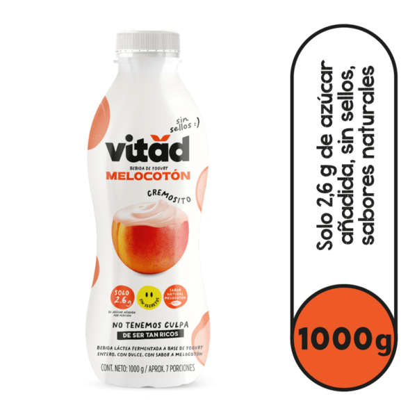 Bebida de Yogurt Vitad Sabor Melocoton 1000g