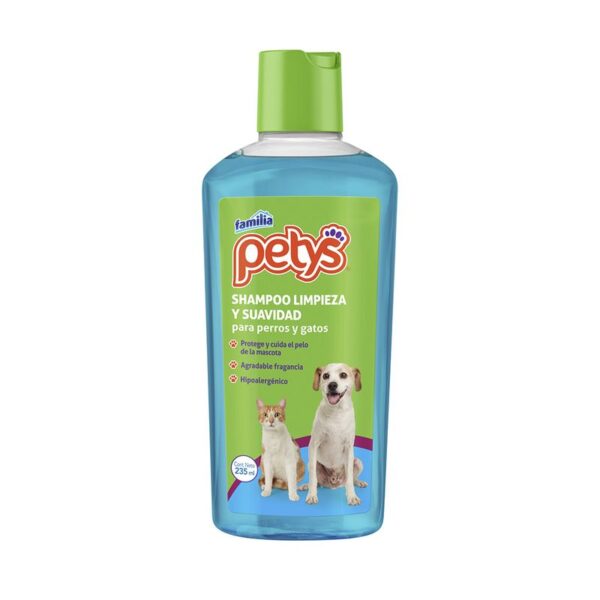 Shampoo Petys limpieza y suavidad x 235ml