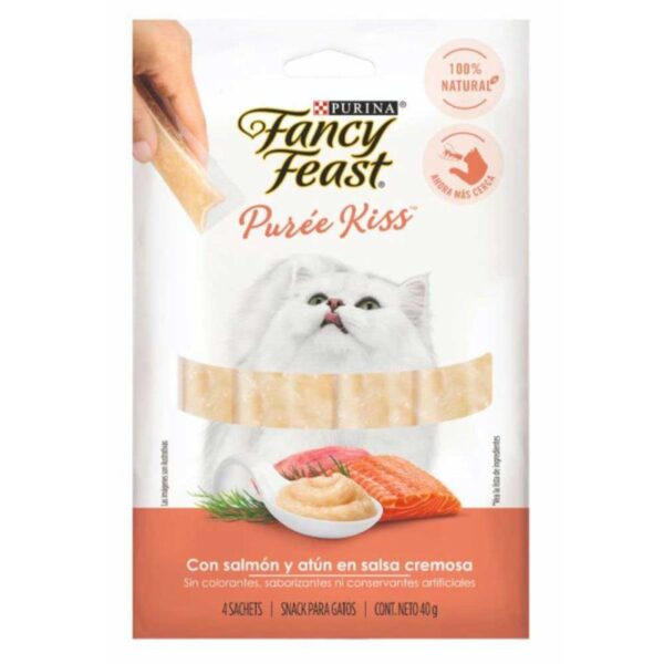 Snack liquido para gatos Fancy Feast atún y salmón x40g