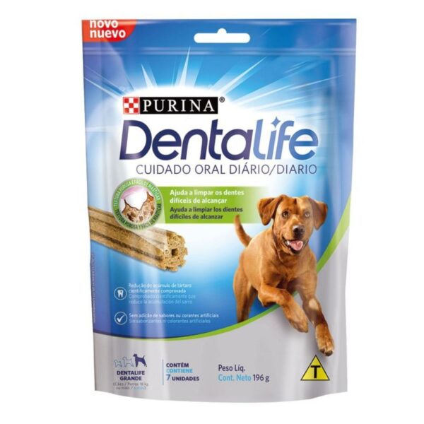 Snack oral Dentalife para perro raza grande x196g