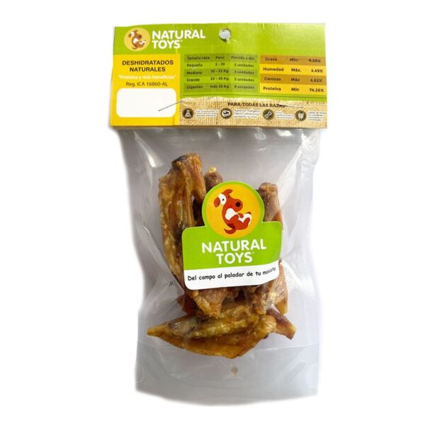 Snack Para Perro Natural Toys Alitas De Pollo x10und