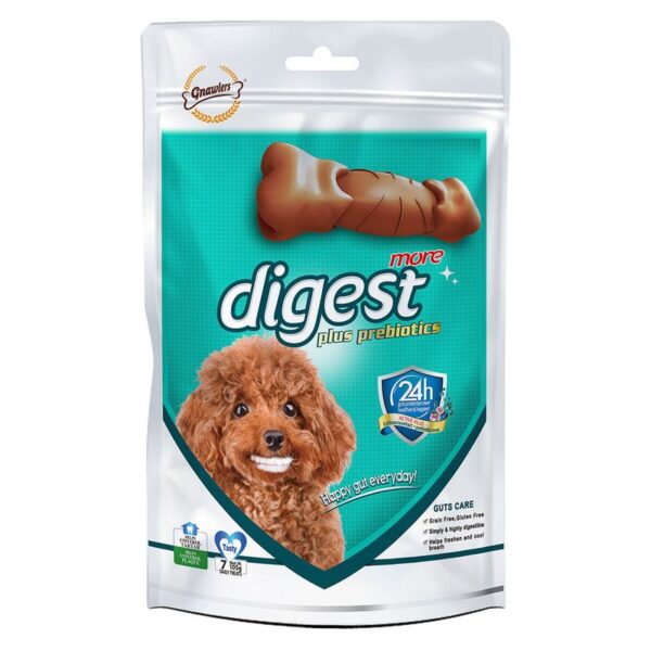 Snack para perro Digest more prebiotics carne x105g/7unid. Gnawlers