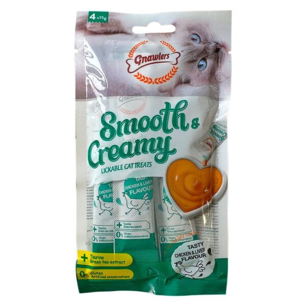 Snack para gatos smooth creamy Pollo x60g Gnawlers