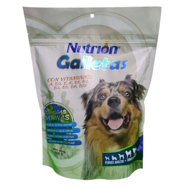 Snack galletas para perro adulto algas marinas 600 g Nutrion