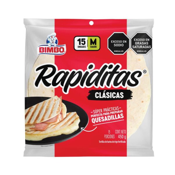 Tortillas BIMBO Tradicional Tamaño M x15und (450 gr)