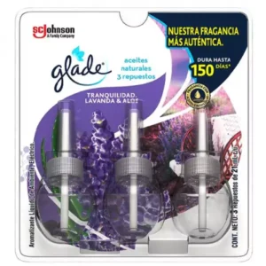 Ambientador Aceite Lavanda Aloe Repuesto X3u X21ml  Glade