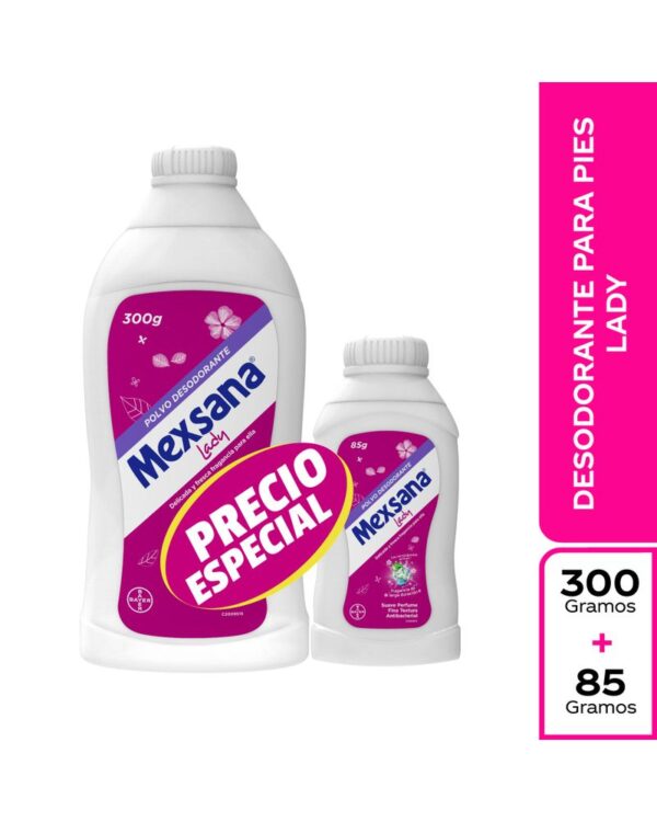 Talco Mexsana Lady 300 G + 85 G Precio Especial