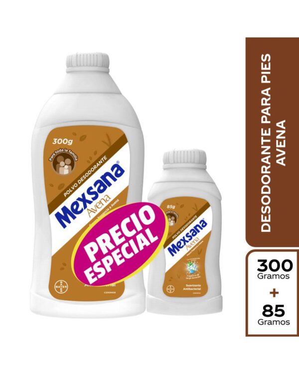 Talco Mexsana Avena 300 G + 85 G Precio Especial