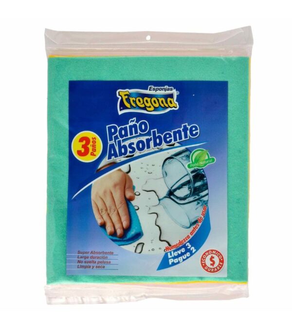 Paño Fregona Absorbente 3X2 Unds