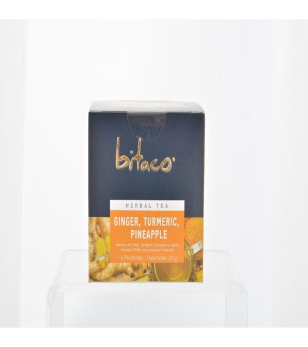 Té Bitaco Herbario Jengibre Cúrcuma Piña 20 G