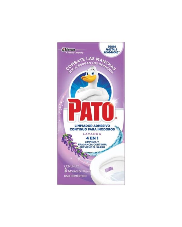 Limpiador Inodoro Pastilla Adhesiva Lavanda 30g  Pato
