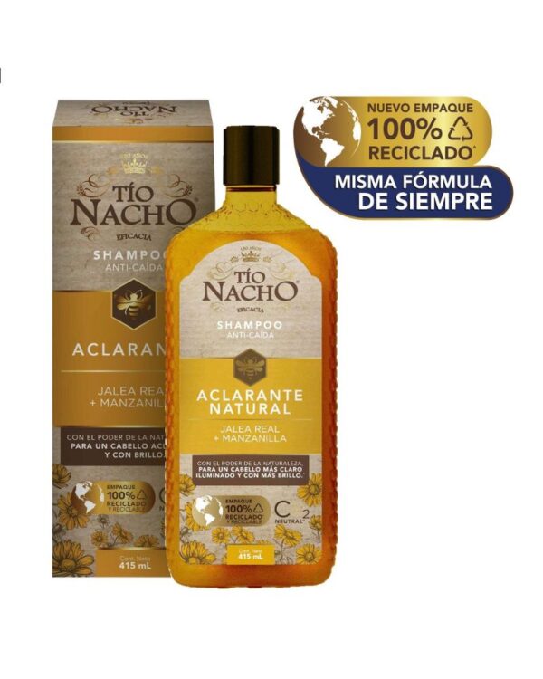 Shampoo Tío Nacho Antiedad Aclarado Manzanilla 415 Ml