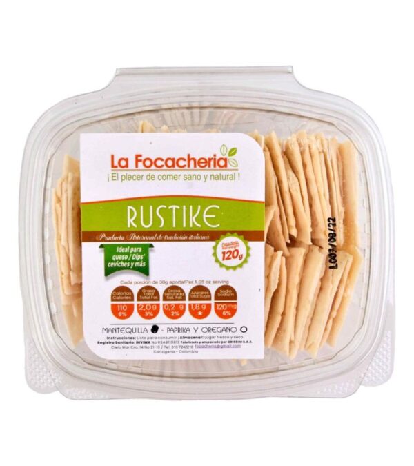 Tostada La Focacheria Rustike 120 G