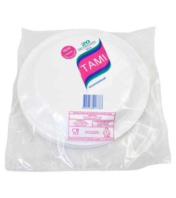 Plato Tami 26 Cm X20 Unds