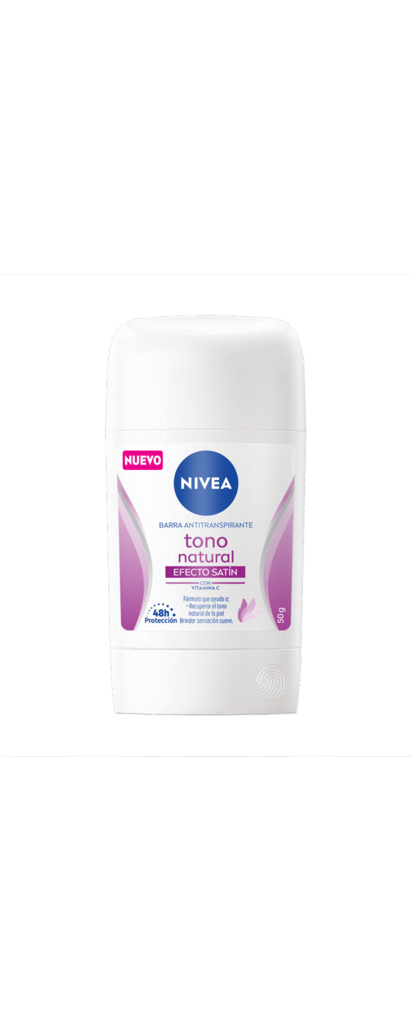 Desodorante Nivea Aclarante Mujer Barra Tono Natural Efecto Satín Stick 50 G