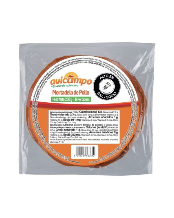 Mortadela Avicampo Pollo 200 G