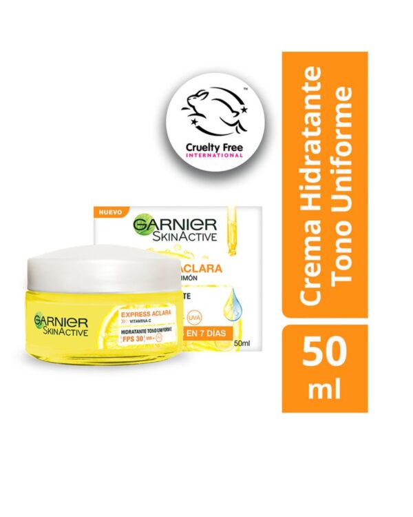 Crema Facial Garnier Hidratación Express Aclara Fps 30 50 Ml