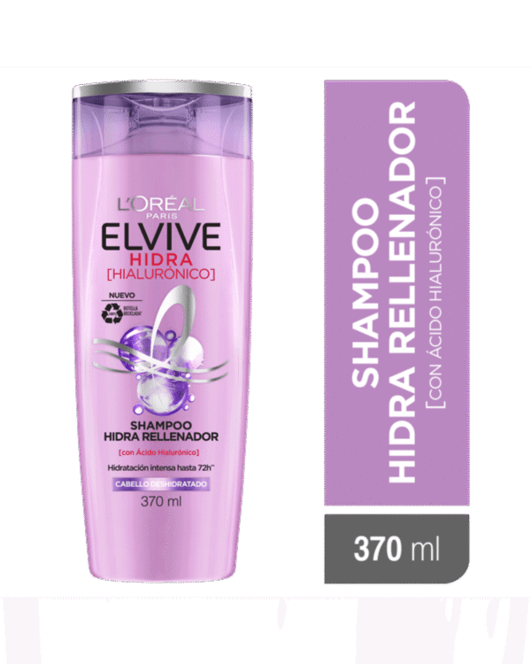 Shampoo Elvive Hidra Rellenador Hidra Hialurónico 370 Ml