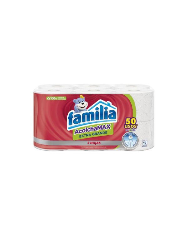 Papel Higiénico Familia Acolchamax Extra Grande X12 Rollos