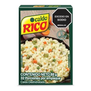 Caldo RICO Deshidratado Con Verduras 8 Cubos X 88g