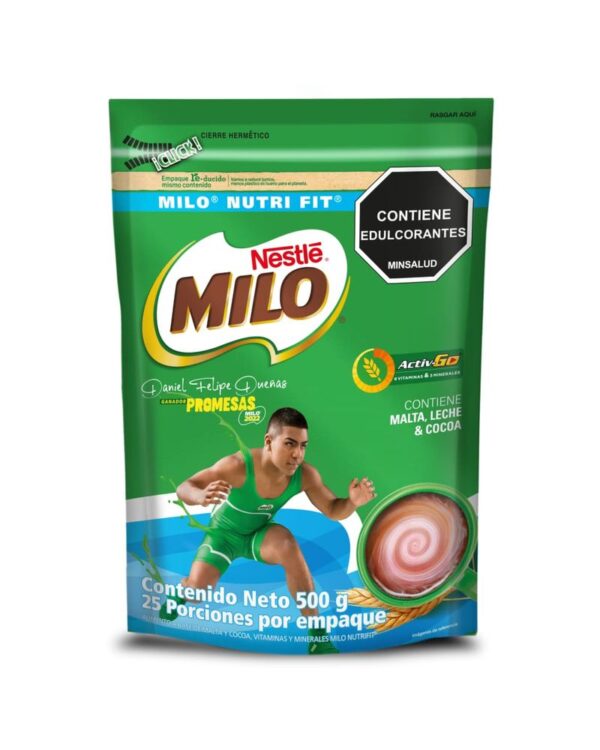 Bebida En Polvo MILO NUTRI-FIT Menos Azúcares* X 500g
