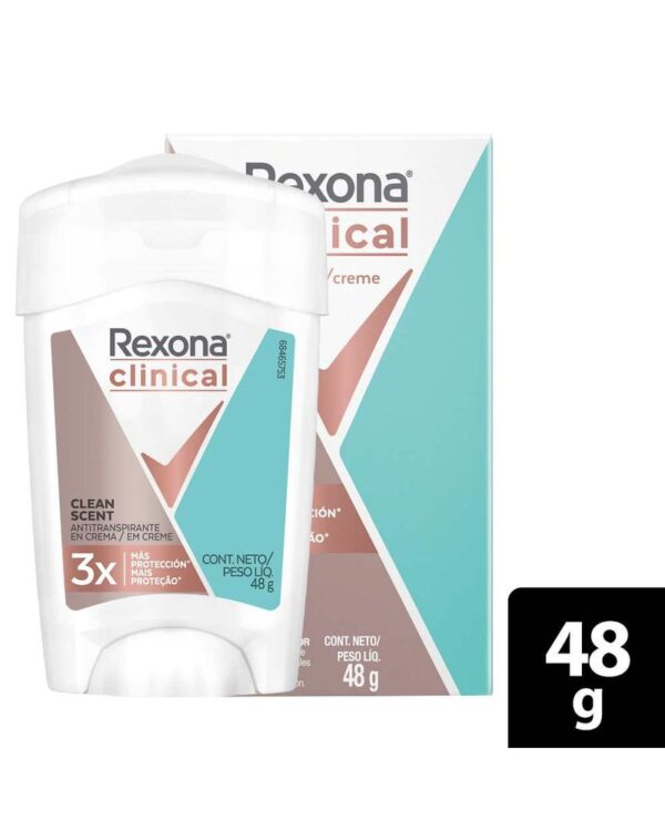 Desodorante Rexona Barra Clinical Clean Scent 48 G