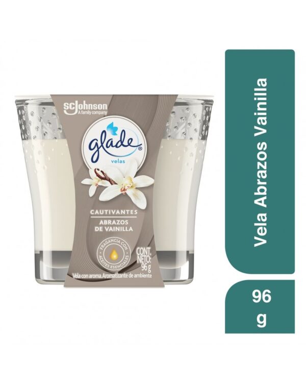 Vela Aromatizante Glade Abrazos De Vainilla 96gr