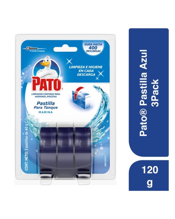 Limpiador Inodoro Tanque Pastilla Marina 3 Pack 120g  Pato