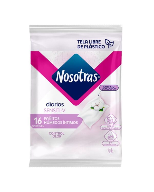 Paño Humedo Íntimo Nosotras Sensitive X16 Unds