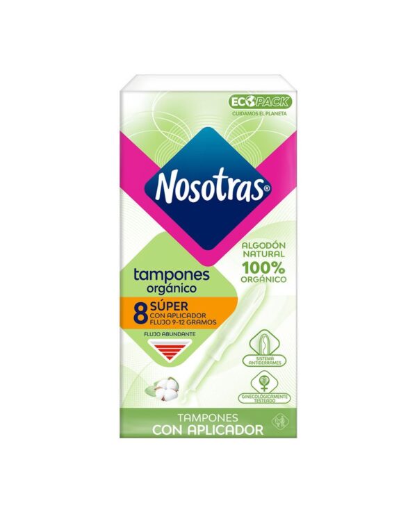 Tampón Nosotras Aplicador Orgánico X8 Unds
