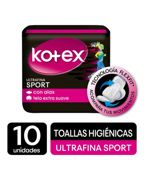 Toalla Higiénica Kotex Sport X10 Unds
