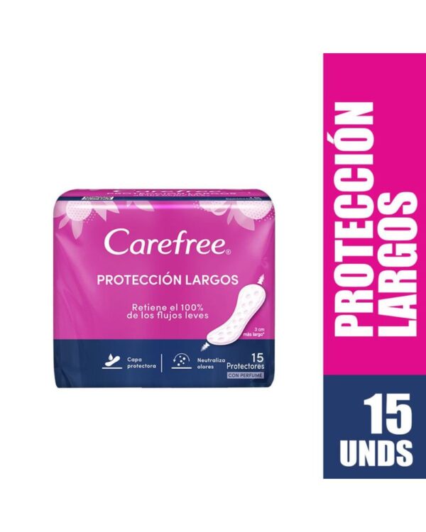 Protector Carefree Largos Diario X15 Unds