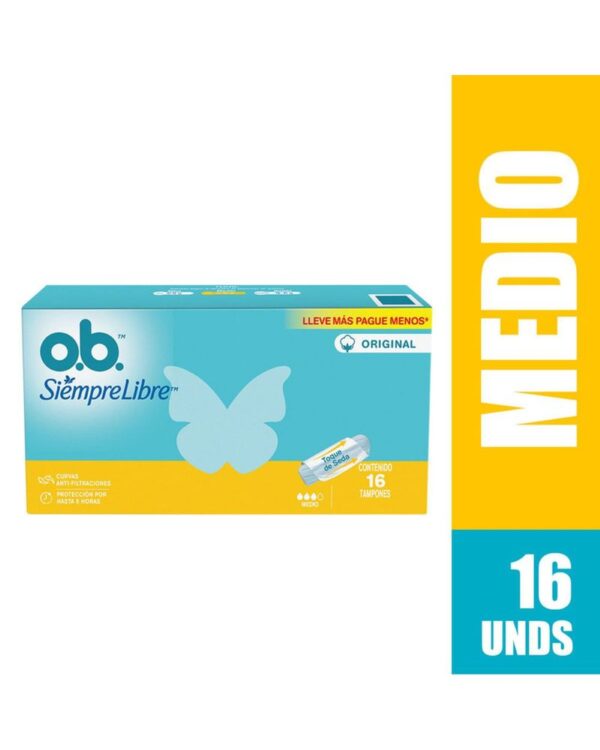 Tampón OB Original Medio X 16 Unds
