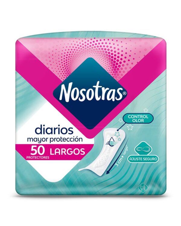 Protector Diario Largo X50 Unds  Nosotras