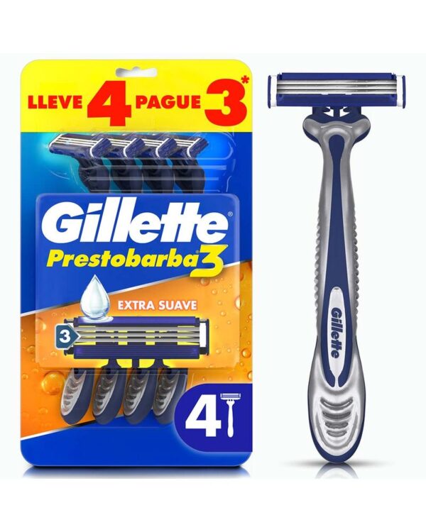Cuchilla De Afeitar Gillette Prestobarba 3 X4 Unds