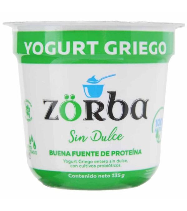 Yogurt Zorba Griego Sin Dulce 135 G
