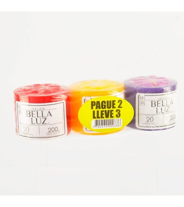 Velón Bella Luz 3A 3X2 Oferta