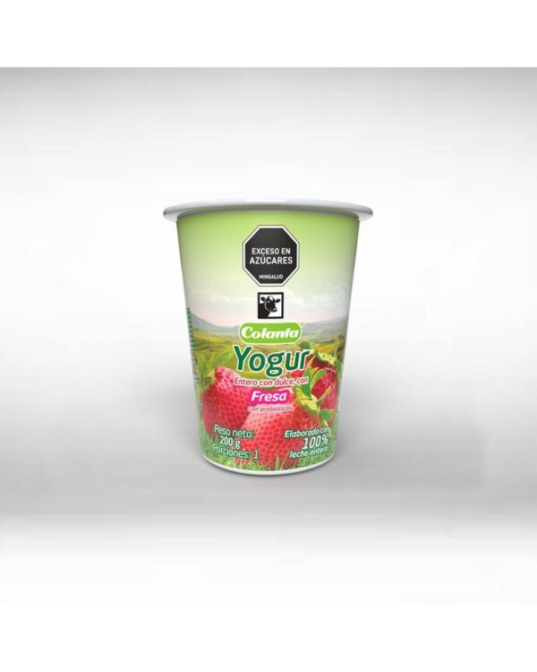 Yogurt Colanta Fresa 200 G
