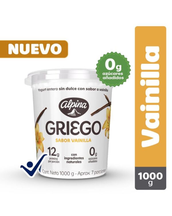 Yogurt Alpina Griego Vainilla 1000 G