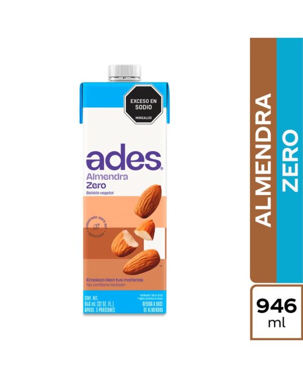 Bebida Ades Almendras Zero 946Ml