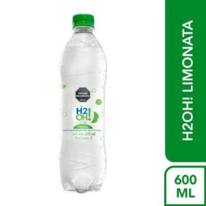 Agua Saborizada Con Gas Limonata 600 Ml  H2oh