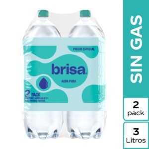 Agua Sin Gas 3 Lt X2 Unds  Brisa